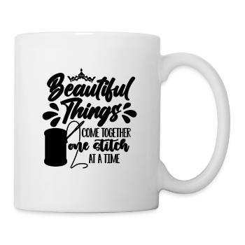 Beautiful Things Come Stitching Cross Stitch Lover - Mug - white - Right