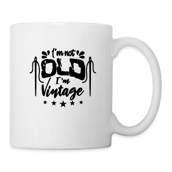 Je ne suis pas vieux Je suis amoureux du point de croix - Mug blanc - blanc - Droite