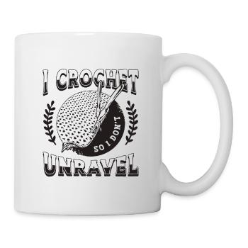 Je crochete pour ne pas démêler l’amant du crochet de couture - Mug blanc - blanc - Droite