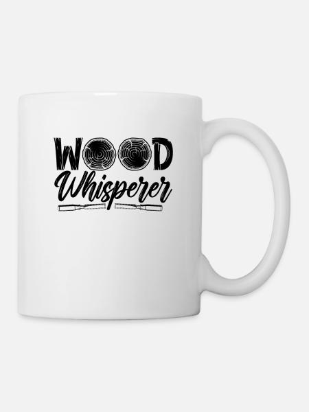 Wood Whisperer Woodturning Carpentry Woodturner - Mug - white