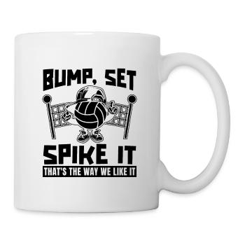 Bump Set Spike It Volleyballer Volleyball Player - Mug - white - Right