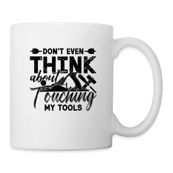 Ne pensez même pas à Woodworker Wood Carver - Mug blanc - blanc - Droite