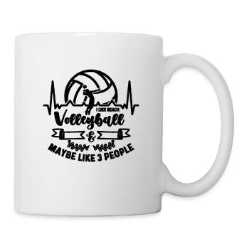 I Like Beach Volleyball Lover Volleyball Player - Mug - white - Right