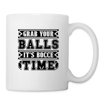 Grab Your Balls It's Bocci Petanque Bocce Player - Mug - white - Right