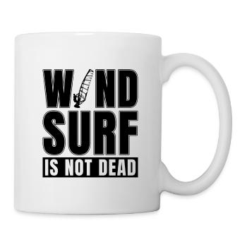 Wind Surf Is Not Dead Kitesurfer Windsurfing Lover - Mug - white - Right