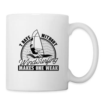 7 jours sans surf wakeboard windsurf lover Lover - Mug blanc - blanc - Droite