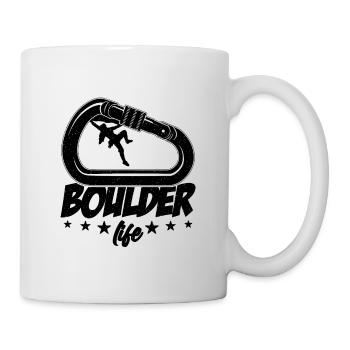 Boulder Life Indoor Climbing Mountaineer Climber - Tasse - Weiß - Rechts