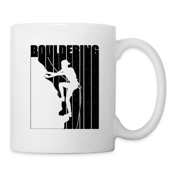 Bouldering Indoor Climbing Mountaineer Climber - Tasse - Weiß - Rechts