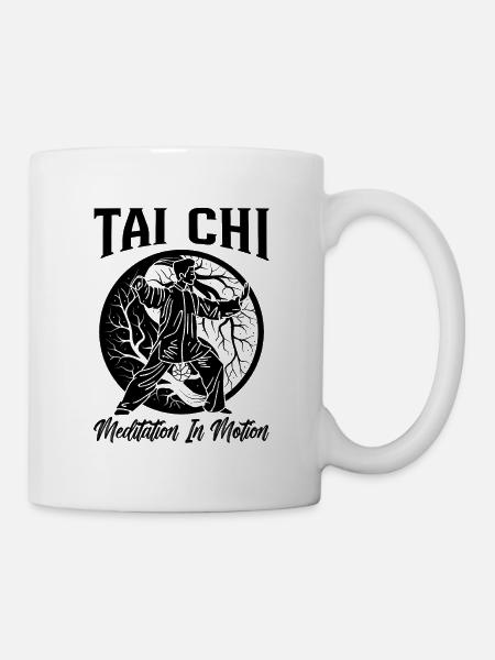 Tai Chi Méditation En Mouvement Tai Chi Amoureux Qigong - Mug blanc - blanc