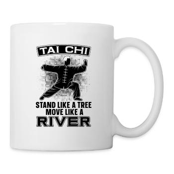 Tai Chi Stand Like A Tree Move Taiji Tai Chi Lover - Mug - white - Right