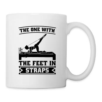 Celui avec les pieds dans la méditation Pilates Lover - Mug blanc - blanc - Droite
