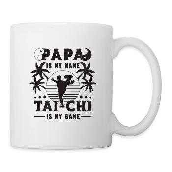 Papa Is My Name Tai Chi Meditation Tai Chi Lover - Mug - white - Right