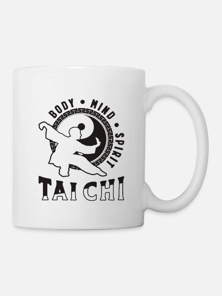 Corps Tai Chi Méditation Tai Chi Amoureux - Mug blanc - blanc