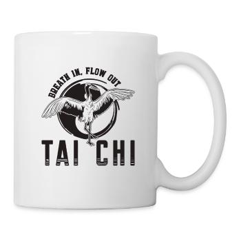 Breath In Flow Out Loves Tai Chi Chuan Meditation - Mug - white - Right