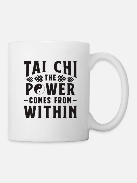 Tai Chi Le pouvoir vient de Taiji Tai Chi Lover - Mug blanc - blanc