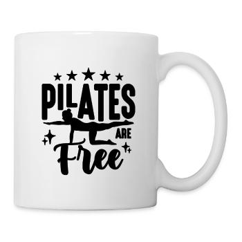 Pilates Are Free Meditation Reformer Pilates Lover - Tasse - Weiß - Rechts