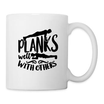 Planks Well With Others Reformer Pilates Lover - Tasse - Weiß - Rechts