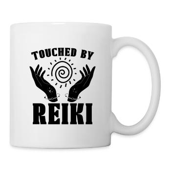 Touch By Reiki Loves Energy Healing Reiki Master - Mug - white - Right