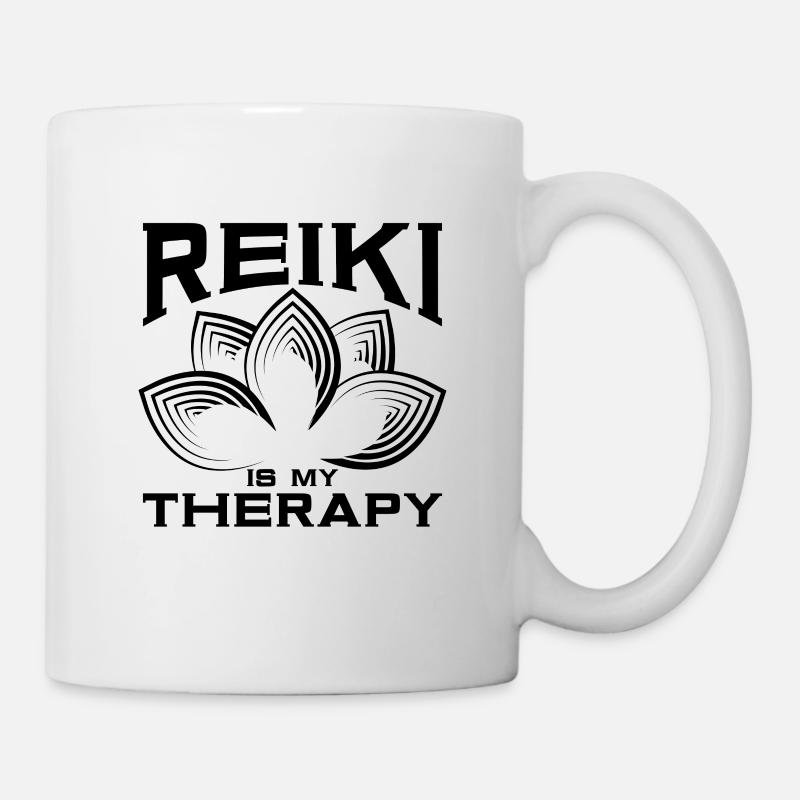 Reiki Is My Therapy Energy Esoteric Reiki Master - Tasse - Weiß