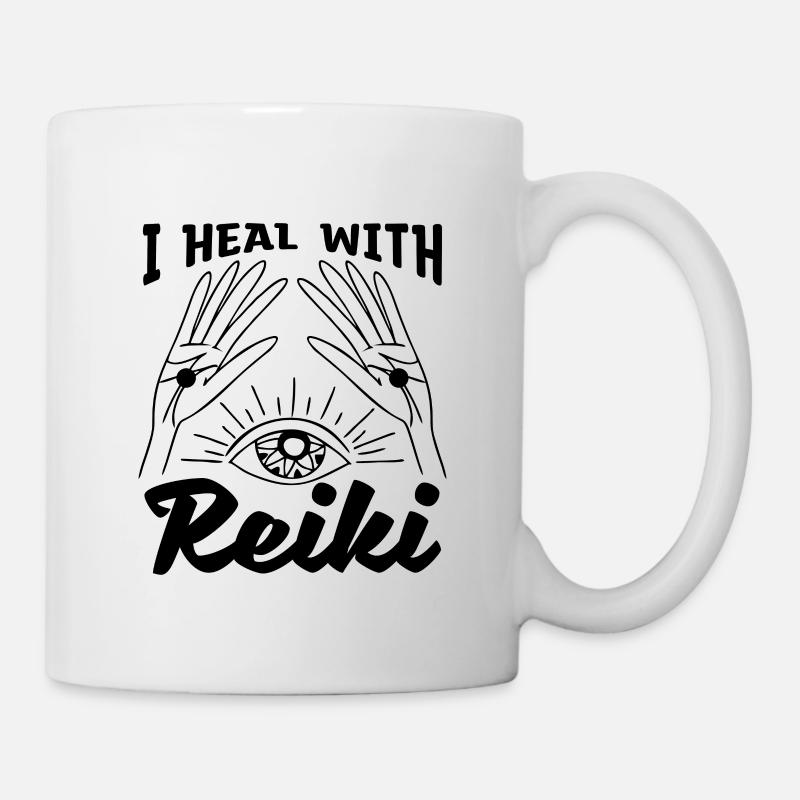 I Heal With Reiki Meditation Esoteric Reiki Master - Tasse - Weiß