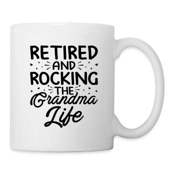 Grand-mère retraitée Pension de retraite Grand-mère Reti - Mug blanc - blanc - Droite