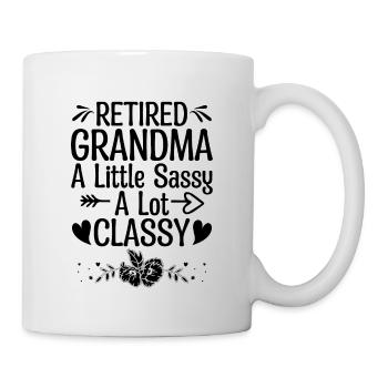 Grand-mère retraitée Pension de retraite Grand-mère Reti - Mug blanc - blanc - Droite