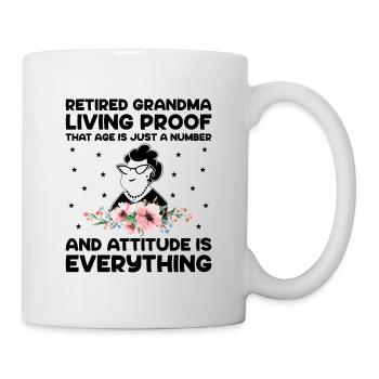 Grand-mère retraitée Pension de retraite Grand-mère Reti - Mug blanc - blanc - Droite