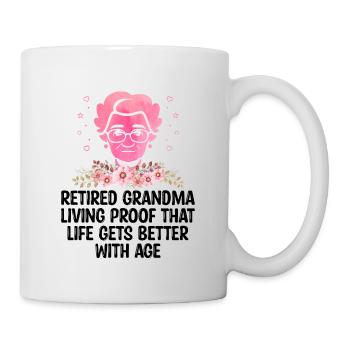 Grand-mère retraitée Pension de retraite Grand-mère Reti - Mug blanc - blanc - Droite