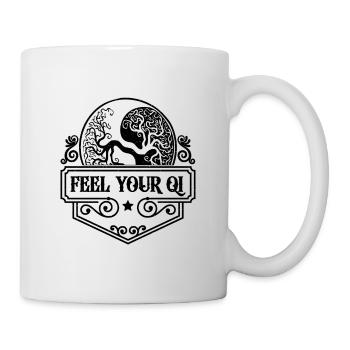 Feel Your Qi Meditation Yin Yang Qigong Lover - Mug - white - Right