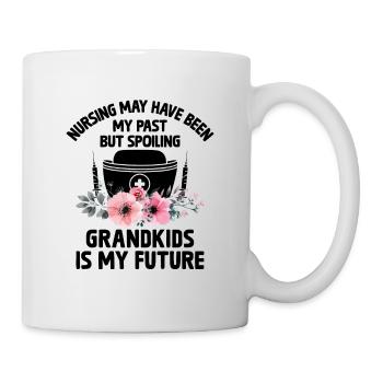 Grand-mère retraitée Pension Infirmière infirmière en soins infirmiers - Mug blanc - blanc - Droite