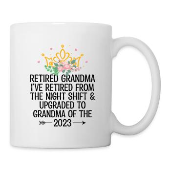 Grand-mère retraitée Pension Infirmière infirmière en soins infirmiers - Mug blanc - blanc - Droite