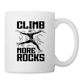 Climb More Rocks Loves Mountaineering Rock Climber - Tasse - Weiß - Rechts