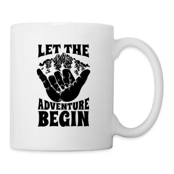Let The Adventure Begin Climbing Rock Climber - Tasse - Weiß - Rechts