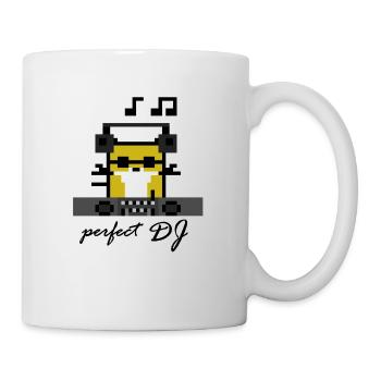 DJ Goldhamster - Tasse - Weiß - Rechts