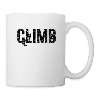 Climb Indoor Climbing Loves Bouldering Climber - Tasse - Weiß - Rechts