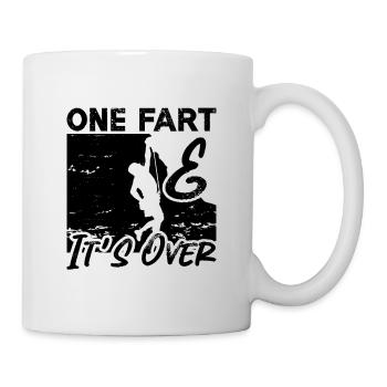 Un pet et c’est fini d’escalader un grimpeur de bloc - Mug blanc - blanc - Droite