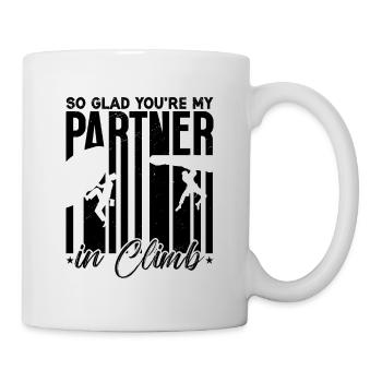 So Glad You're My Partner Climbing Rock Climber - Mug - white - Right