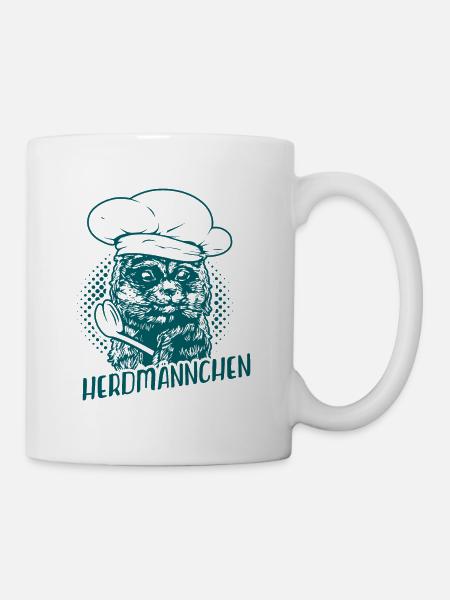 Koch Hobbykoch Kochen Herdmännchen Geschenkidee - Tasse - Weiß
