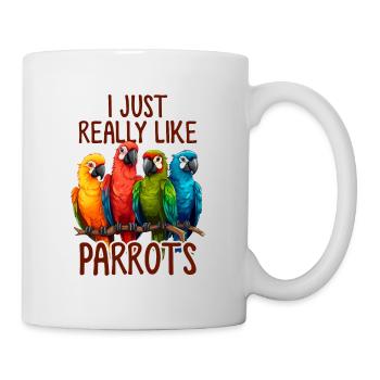 Drôle de perroquet Quaker Perroquet Moine Perruche Perroquet - Mug blanc - blanc - Droite