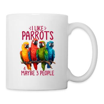 Asozialer lustiger Papageienliebhaber Mönchssittich - Tasse - Weiß - Rechts