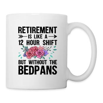 Grand-mère retraitée Pension Infirmière infirmière en soins infirmiers - Mug blanc - blanc - Droite