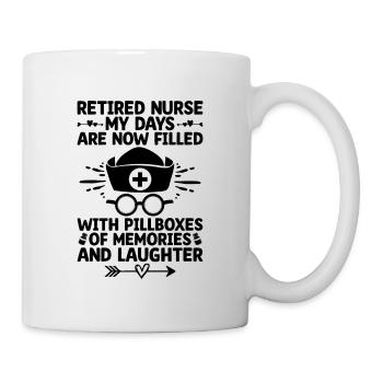 Grand-mère retraitée Pension Infirmière infirmière en soins infirmiers - Mug blanc - blanc - Droite