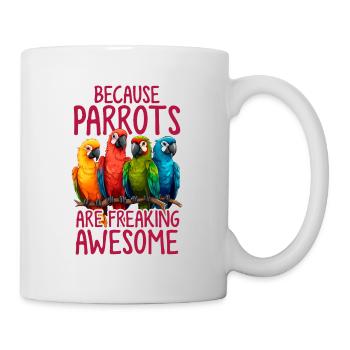 Perroquet effrayant Impressionnant Drôle de perroquet Propriétaires Oiseaux - Mug blanc - blanc - Droite