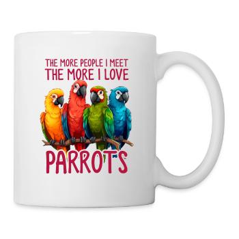 Drôle Introvertis Oiseaux Perroquet Antisocial Drôle - Mug blanc - blanc - Droite