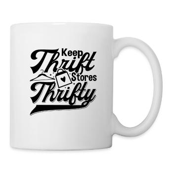 Keep Thrift Stores Thrifty Second Hand Thrifter - Mug - white - Right