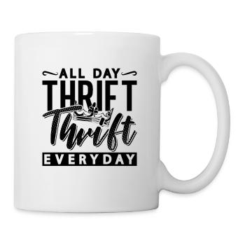 All Day Thrift Thrift Bargain Hunting Thrifter - Tasse - Weiß - Rechts