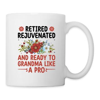 Grand-mère retraitée Pension Infirmière infirmière en soins infirmiers - Mug blanc - blanc - Droite