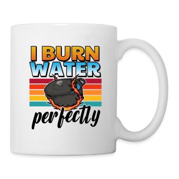 Cuisine Humour Je brûle de l’eau parfaitement Idée cadeau - Mug blanc - blanc - Droite