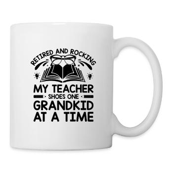 Retired Grandma Pensioner Pension Teacher Teach Re - Mug - white - Right