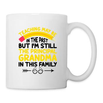 Retired Grandma Pensioner Pension Teacher Teach Re - Mug - white - Right